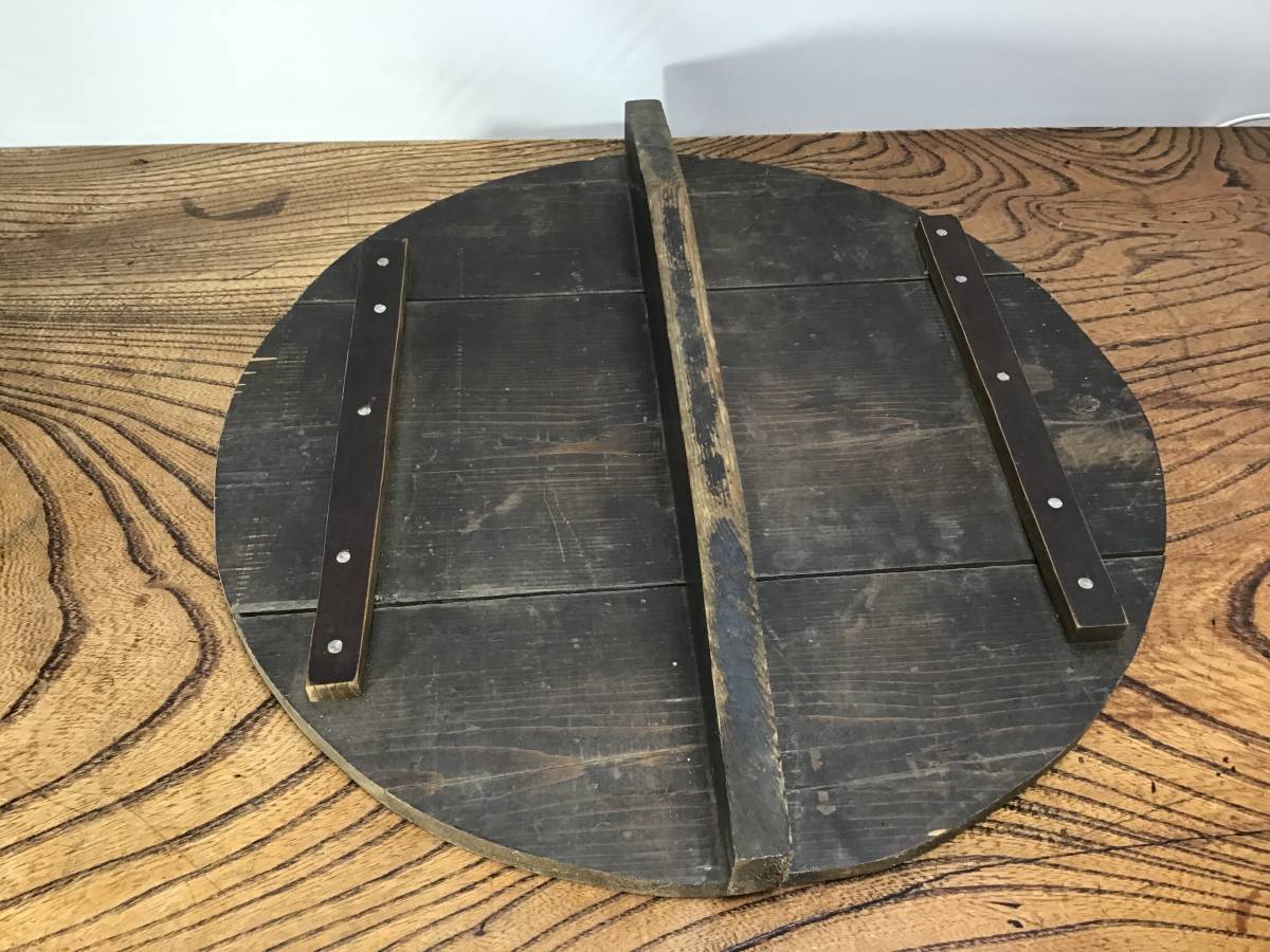 昭和レトロ】鉄製の羽釜/蓋付き/古道具/囲炉裏/キャンプ・アウトドア 