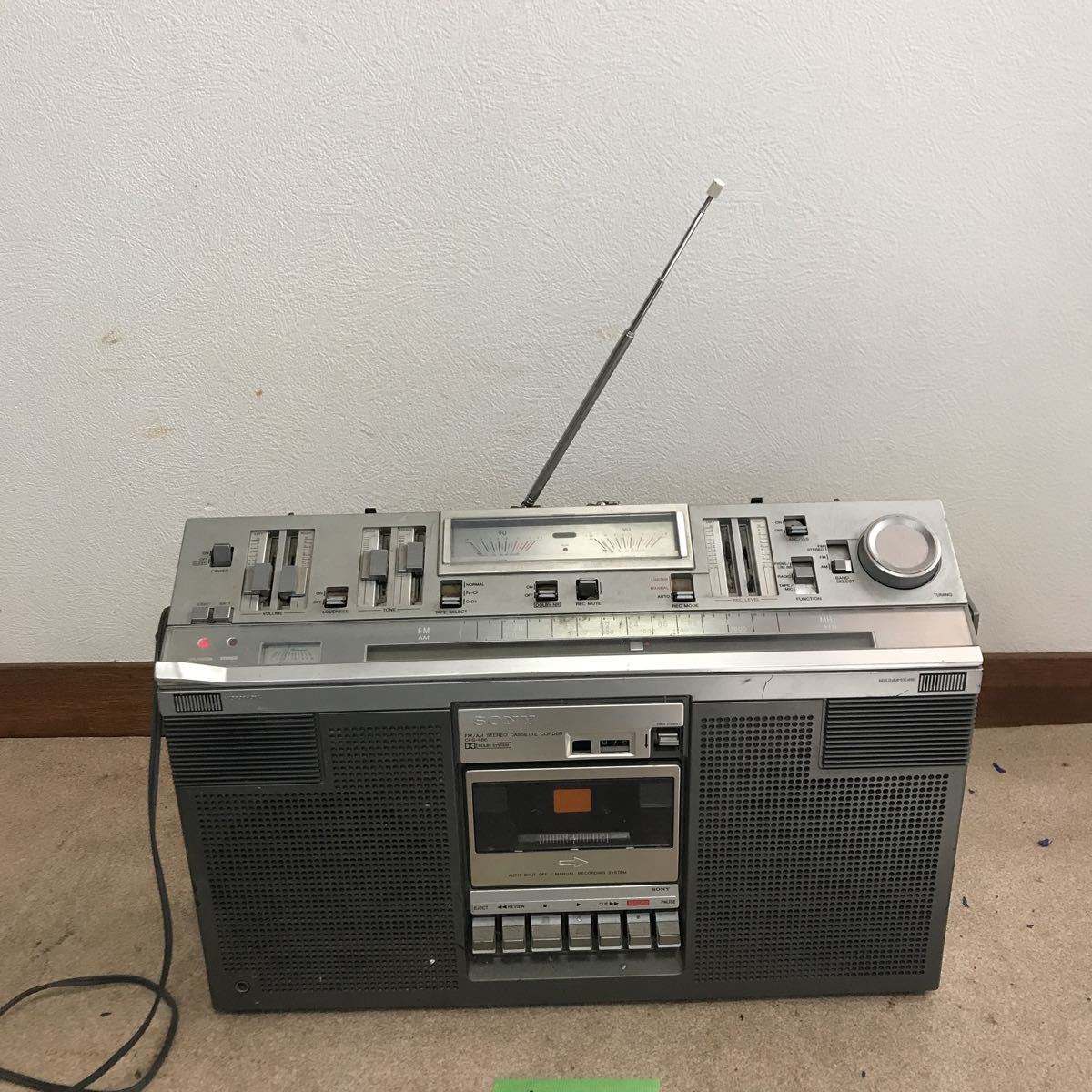 ◇SONY SONY CFS-99 ラジカセ ステレオ カセットデッキ 昭和レトロ
