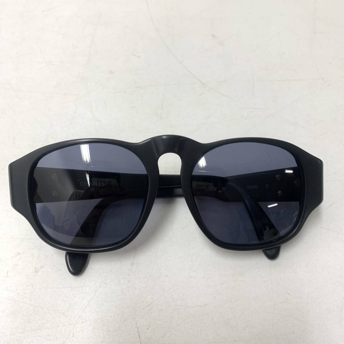 CHANEL イタリア製 サングラス 眼鏡 メガネ 0006 11 箱付き ココマーク