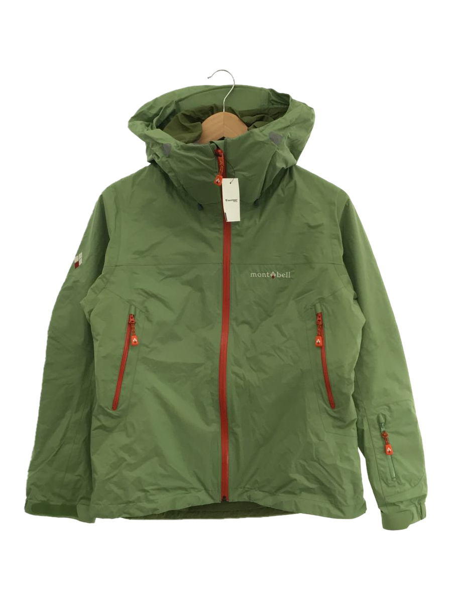 mont-bell◇マウンテンパーカ/M/ナイロン/GRN/無地/グリーン/ストーム