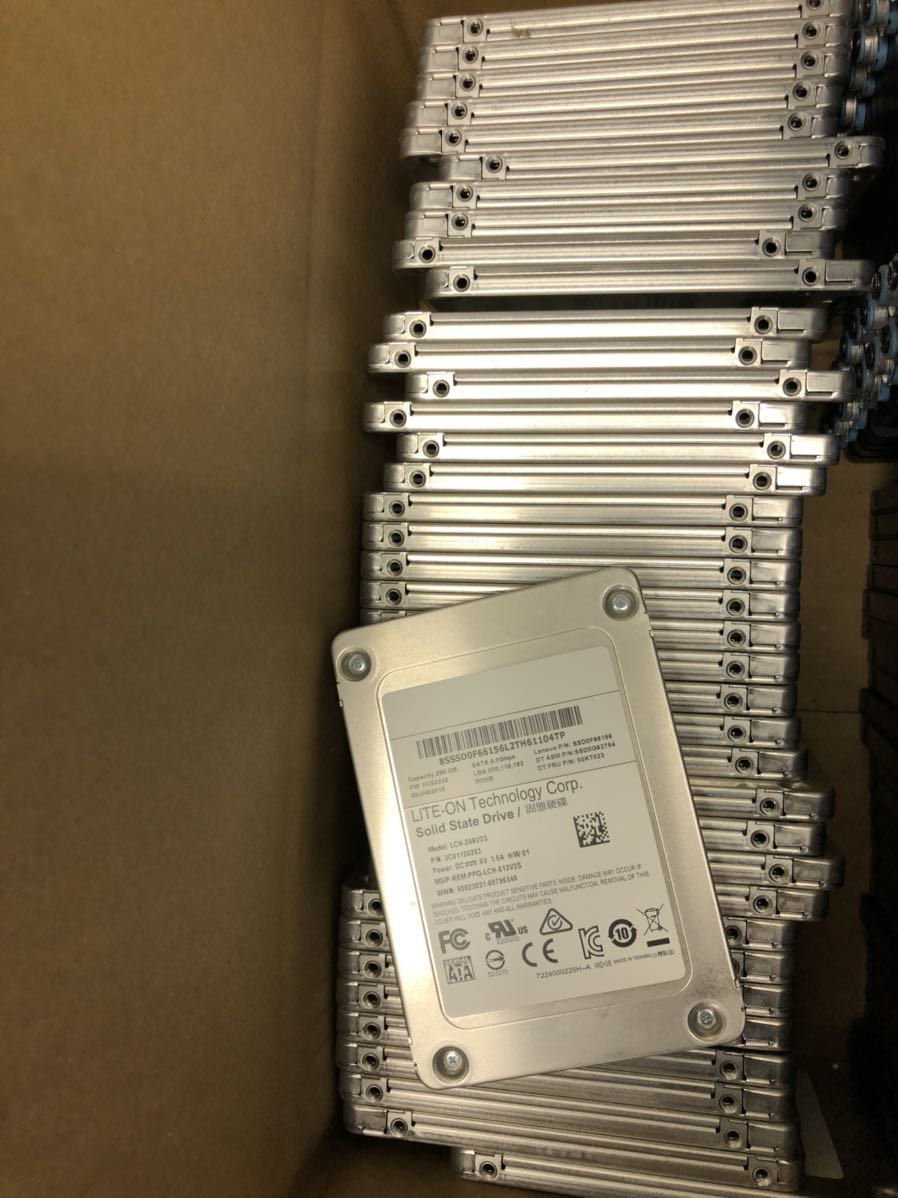 LiteOn 256GB SSD 2.5インチ 使用時間極少 動作確認済 10枚セット LITE-ON SATA SSD 256GB 2.5インチ 動作確認済み JX SATA SSD