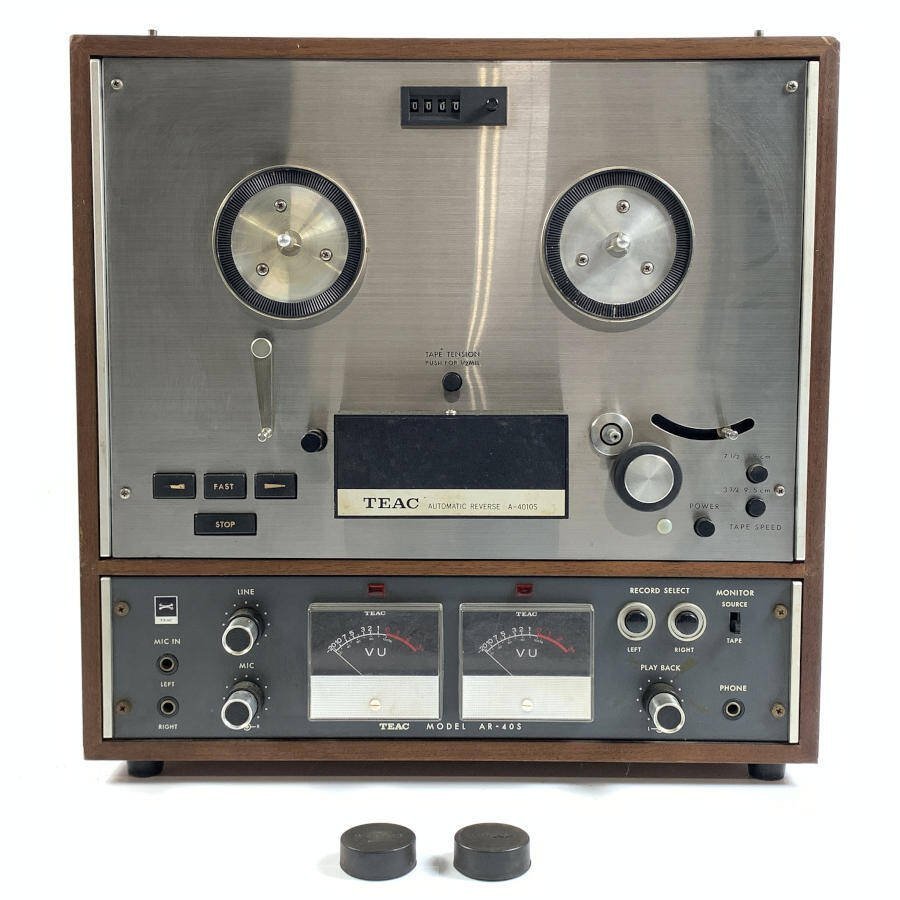 TEAC ティアック A-4010S オープンリールデッキ リールクリップx2付き◆現状品