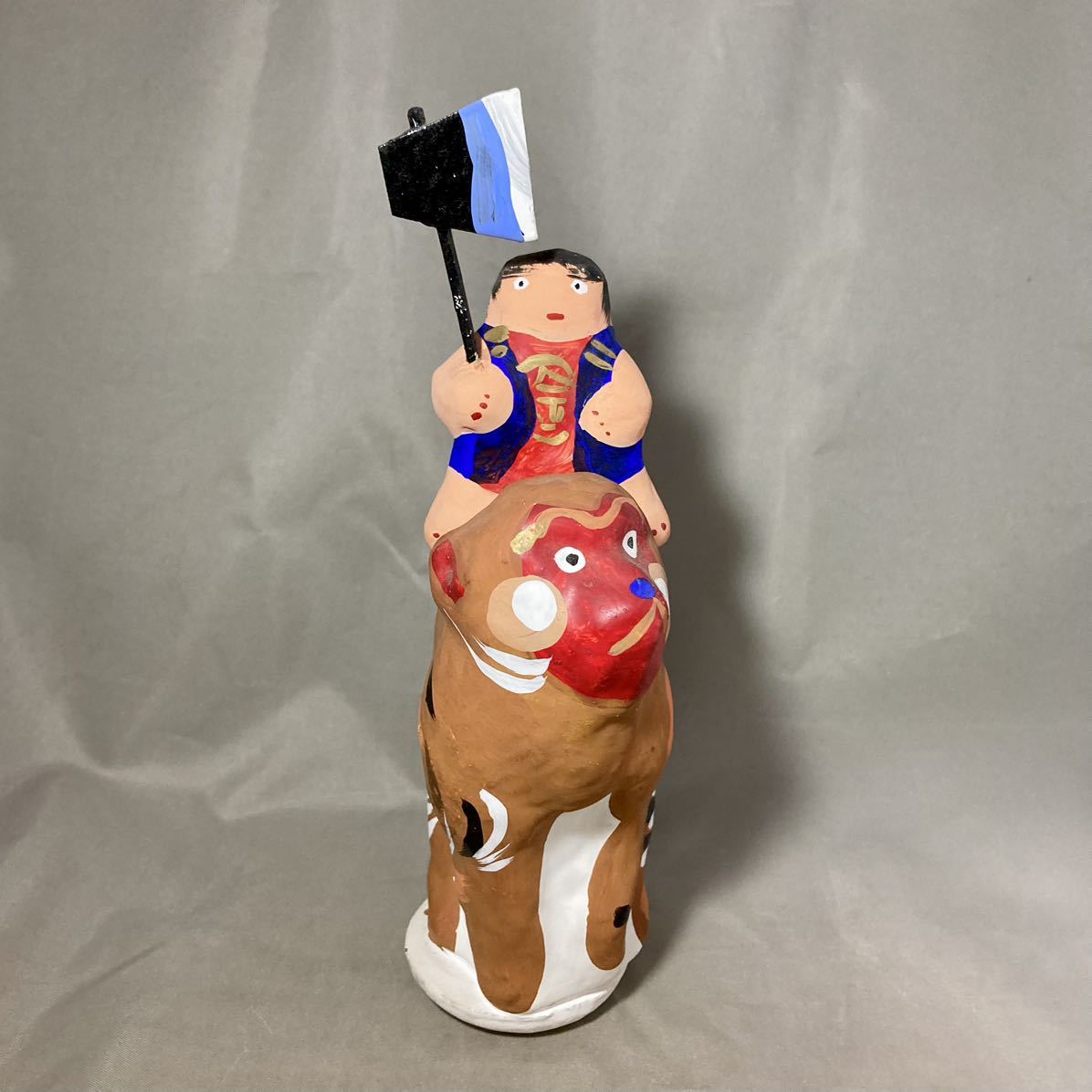 郷土玩具35】春日部張子 五十嵐健二 招き猫 2点 13～14㎝ 招き猫さん大