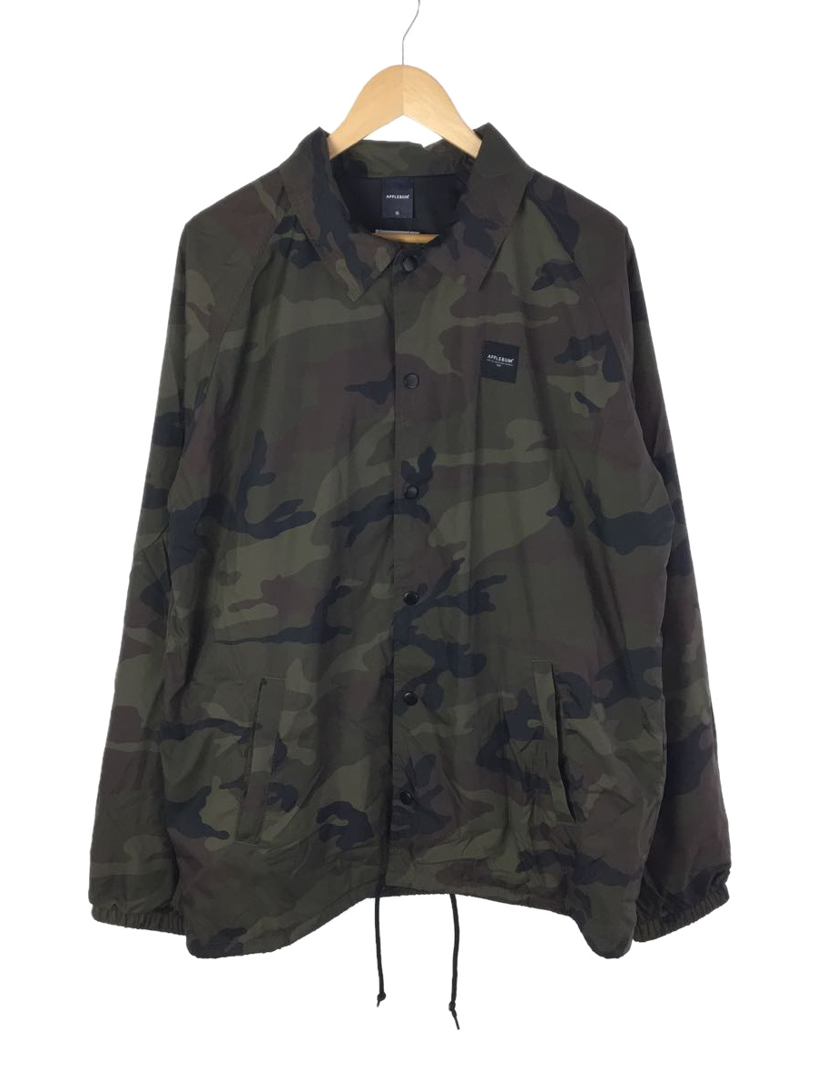 100%新品，新作 APPLEBUM バックプリント/ブランドネームプリント/コーチジャケット/XL/ナイロン/KHK/カモフラ(ジャケット、上着)｜売買されたオークション情報、yahooの商品情報をアーカイブ公開 - オークファ その他