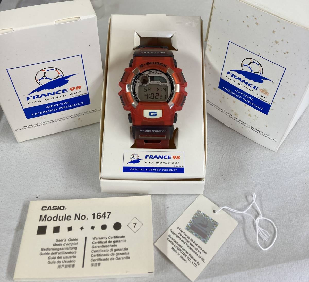 1円スタート！G-SHOCK フランスワールドカップ98 限定モデル CASIO