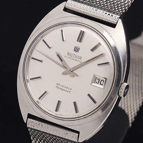 ウォルサム 1円 腕時計 WALTHAM 稼働 25石 Newport ニューポート 金の