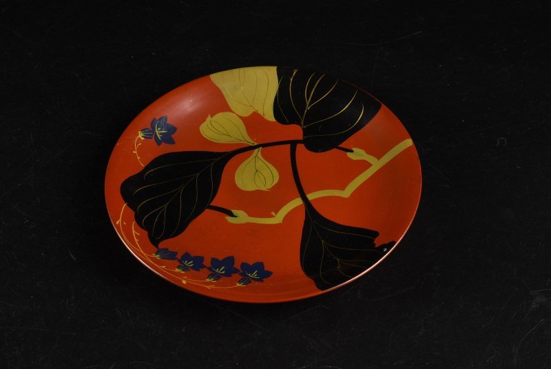 時代漆器 時代漆器 漆器 蒔絵 菓子器 菓子皿 丸盆 茶道具 木皿 漆芸