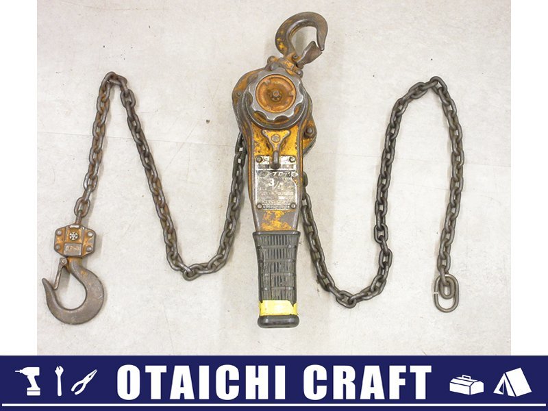 本物保証，正規品 KITO キトー L4形 レバーブロック 3/4ton｜750kg レバーホイスト ガッチャ /D20179900022370D/(その他)｜売買されたオークション情報、yahooの商品情報をアーカイブ公開 - オークファン その他