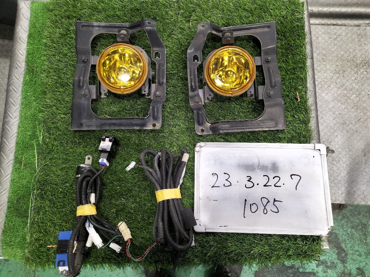 ★U61W 三菱 タウンボックス LX　平成23年　純正　左右set　イエロー　フォグライト フォグランプ　ハーネス スイッチ付　AOKI：0865★