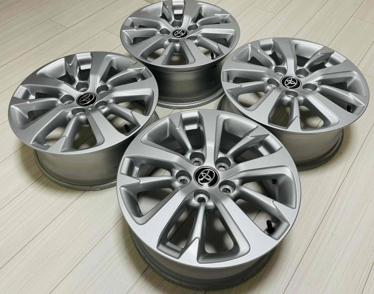 【程度良品!】トヨタ ヤリスクロスGグレード純正 6.5J-16 off+45 pcd114.3/5H ホイール4本【純正ナット付き!】_1