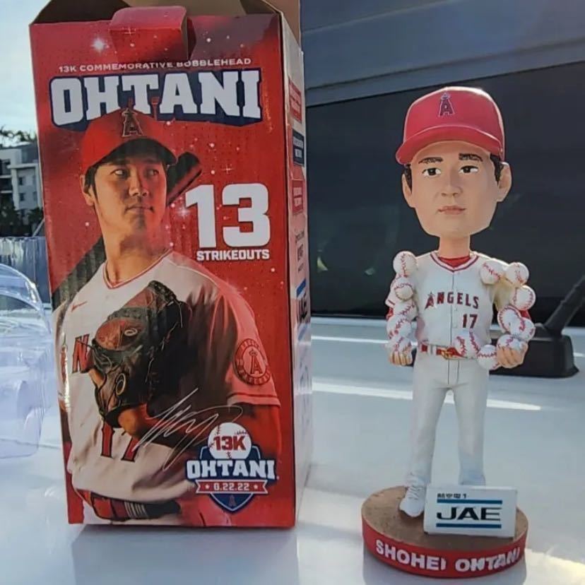 5月1日発送予定 激レア ロサンゼルス エンゼルス 大谷翔平 13奪三振 ボブルヘッド 2023年4月8日配布 MLB WBC 日本代表 