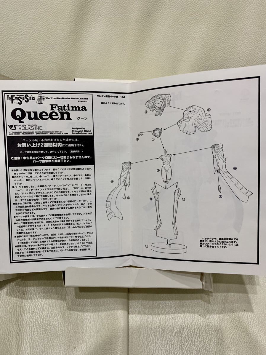 ボークス ファイブスター物語 ファティマ クーン 未組立ガレージキット  