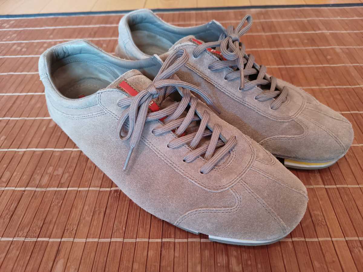 プラダスポーツ スエードスニーカー サイズ6 中古・古着通販PRADA 