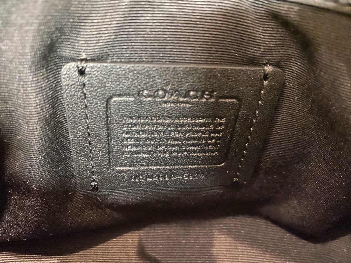 正規品極上美品coach コーチ PVC×レザー ボディバッグ ウエストポーチ