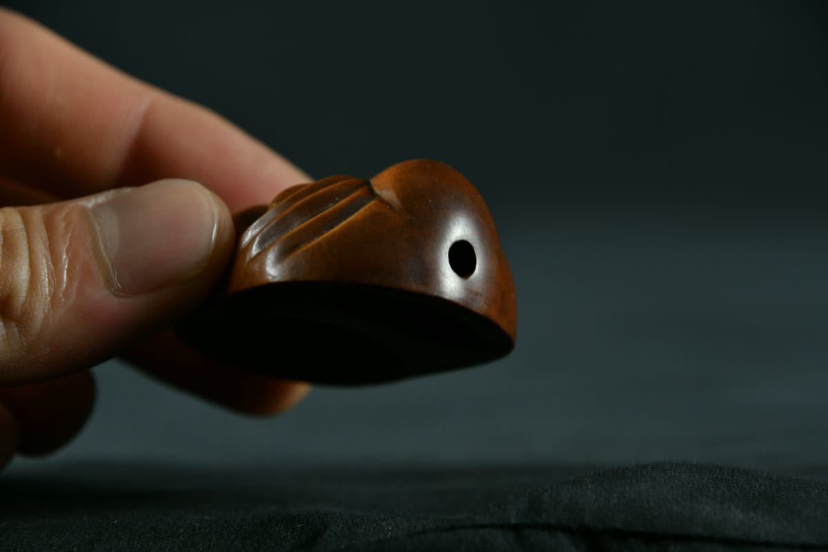 【古美術】面 根付 Netsuke 精密 彫刻 超絶技巧 彫塑 提げもの 提物 形彫 憤怒 怒り おもて 顔