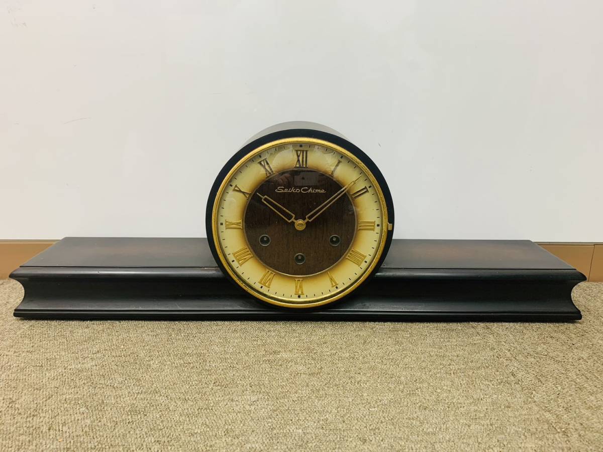 SEIKO セイコー　置き時計　ヴィンテージ　アンティーク 昭和レトロ 置時計 ジャンク品 セイコー アンティーク 置時計 【現状品
