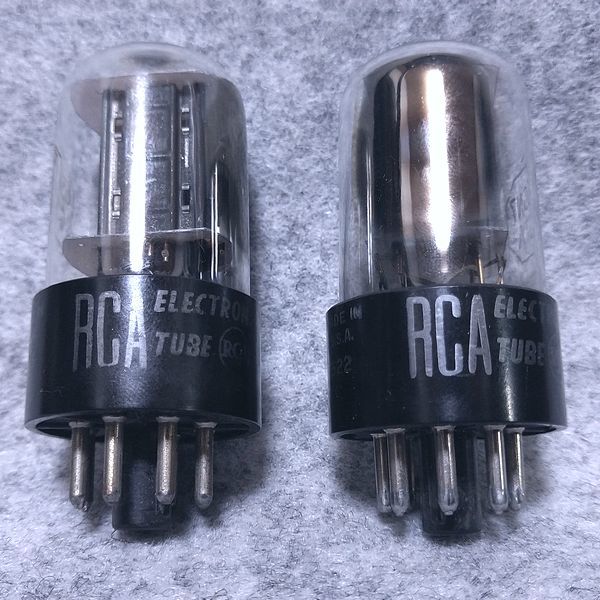 【数量限定，爆買い】 RCA 6SN7GT 傍熱双３極電圧増幅管 黒プレート 良品 測定済み ２本まとめて H(真空管)｜売買されたオークション情報、yahooの商品情報をアーカイブ公開 - オークファン 真空管