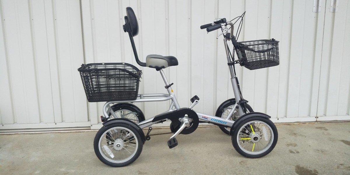 けんきゃくん協栄製作所シルバー極美品 電動アシスト 引取限定及び落札者配送手配のみで出品