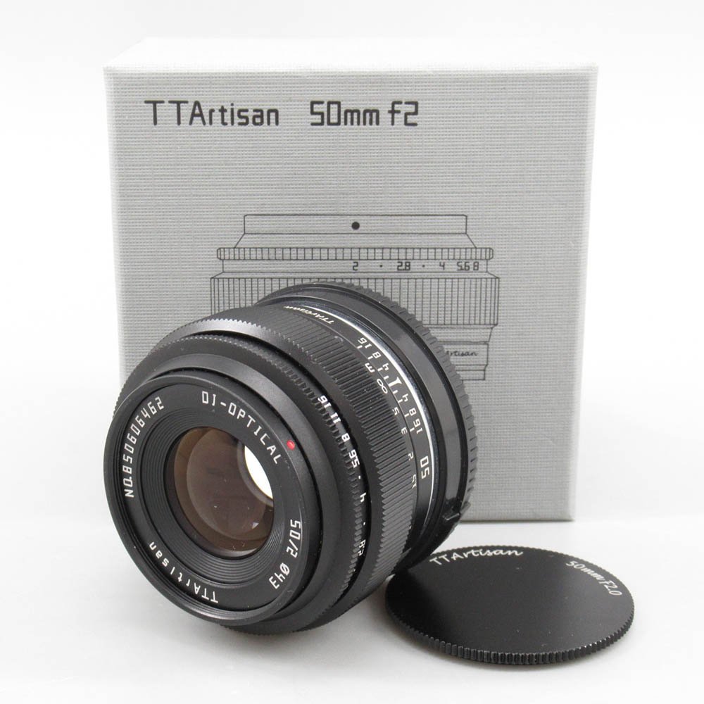 1円～ TTArtisan E-50mm f/2 ソニーEマウント ブラック 単焦点レンズ 箱付き ※動作未確認 現状品 レンズ 240-1864816【O商品】
