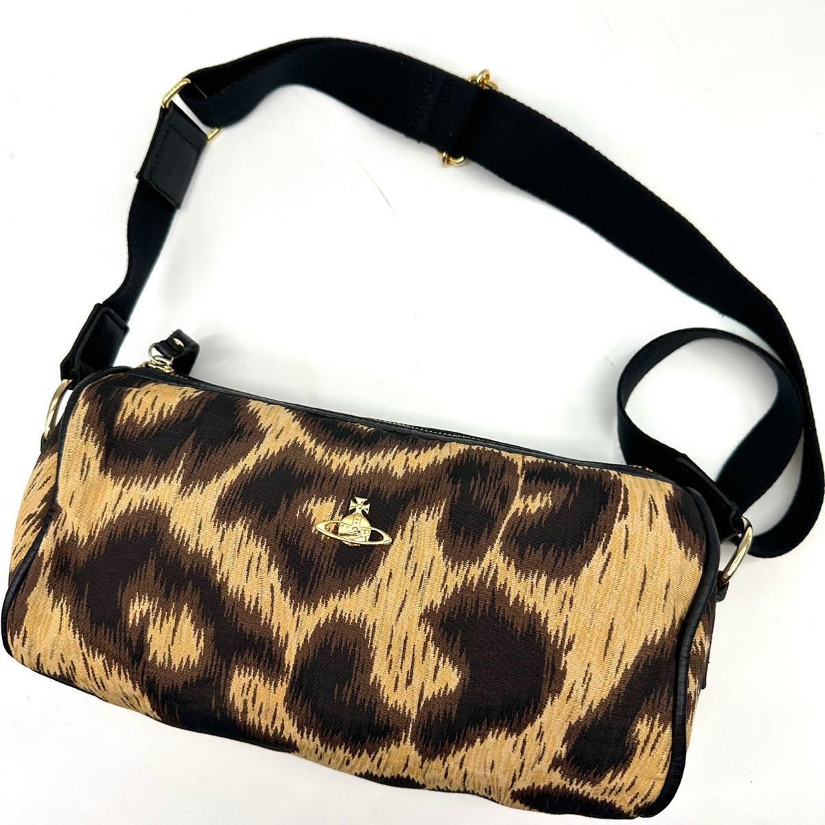 極美品✨Vivienne Westwood ショルダーバッグ オーブ キャンバス 極美