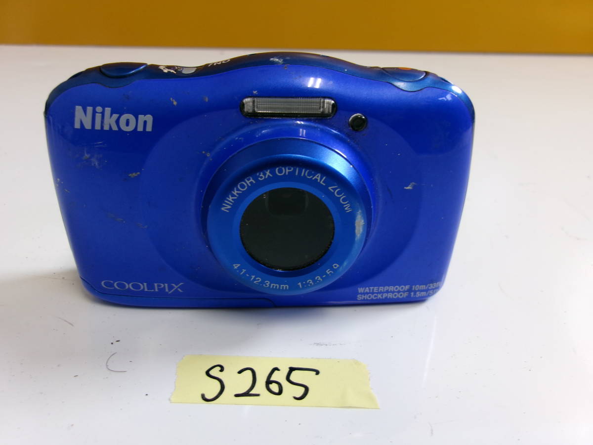 S-265)NIKON デジタルカメラ COOLPIX S33 動作未確認 現状品 S-265)NIKON デジタルカメラ COOLPIX S33 動作未確認 現状品