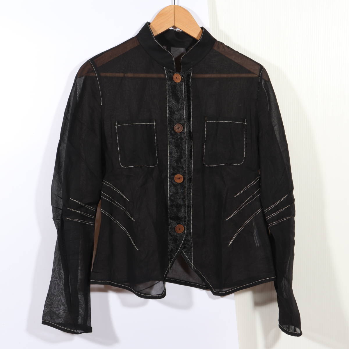 sensounico センソユニコ t.b ティービー ジャケット メッシュ素材 ブラック 羽織り 上着 襟付き tb-4-240