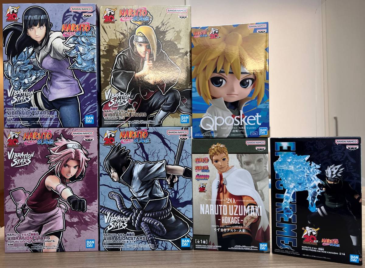 NARUTO フィギュア7点 NARUTO FigUnity(フィギュニティ) 疾風伝