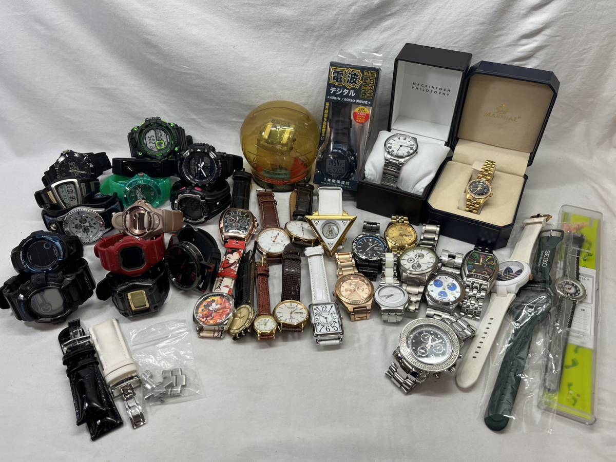 ■ １円スタート ジャンク 動作未確認 腕時計 まとめ売り 部品取り ジーショック baby-G SEIKO 他 ●230418