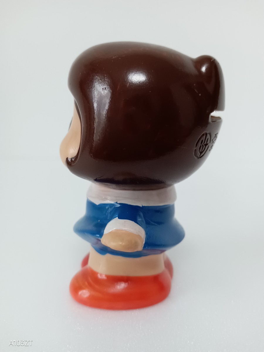 約8.5cm 愛媛相互銀行 女の子 ソフビ 貯金箱/昭和レトロ/アンティーク