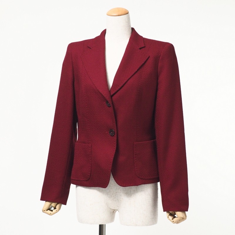 MaxMara Made in Italy赤 テーラードジャケット 白タグ Max Mara 