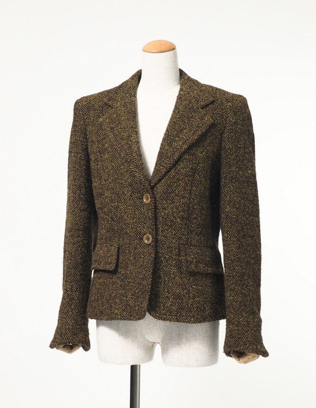 ME9834☆イタリア製*マックスマーラ/MaxMara*ウール混*ツイード地 
