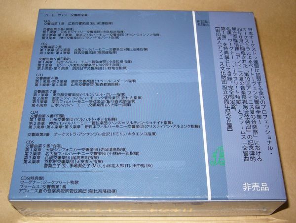 非売品CD 6枚組 日本のオーケストラ2008 財団法人アフィニス文化財団 