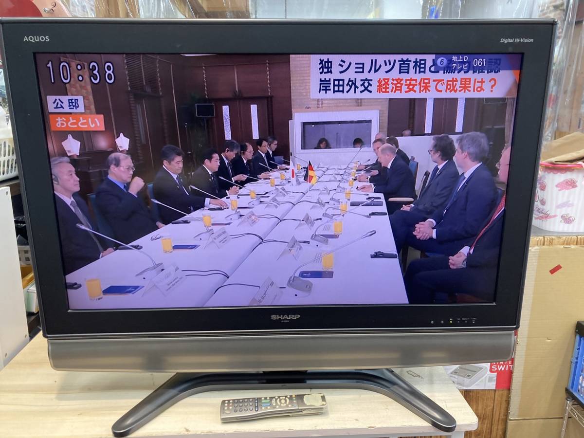 送料無料S73610 SHARPシャープ 37型液晶カラーテレビ LC-37GS10 良品