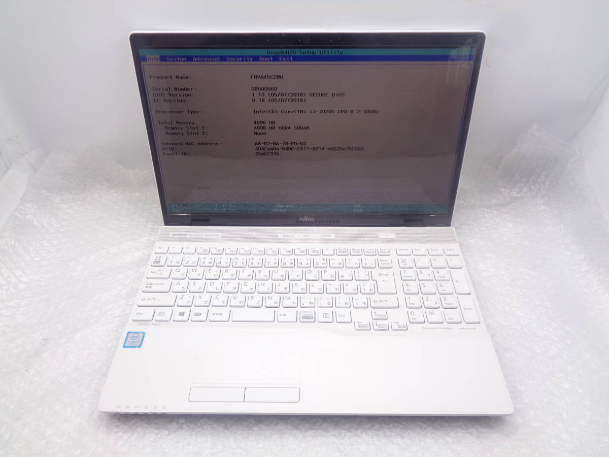 Fujitsu lifebook U537 Core i3（第7世代） 富士通 FMV LIFEBOOK U537