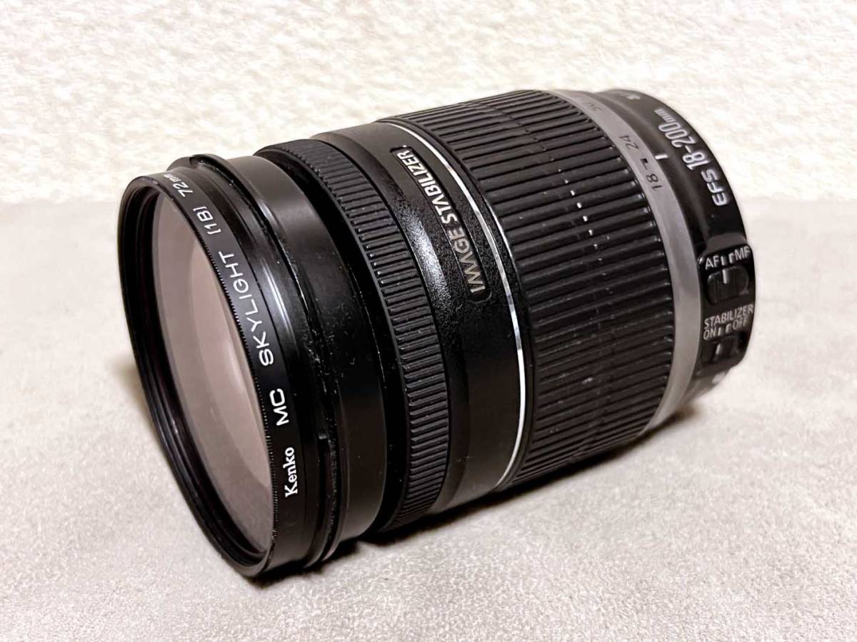 CANON】キャノン EF-Sレンズ EF-S18-200mm F3.5-5.6 IS APS-C対応 ☆