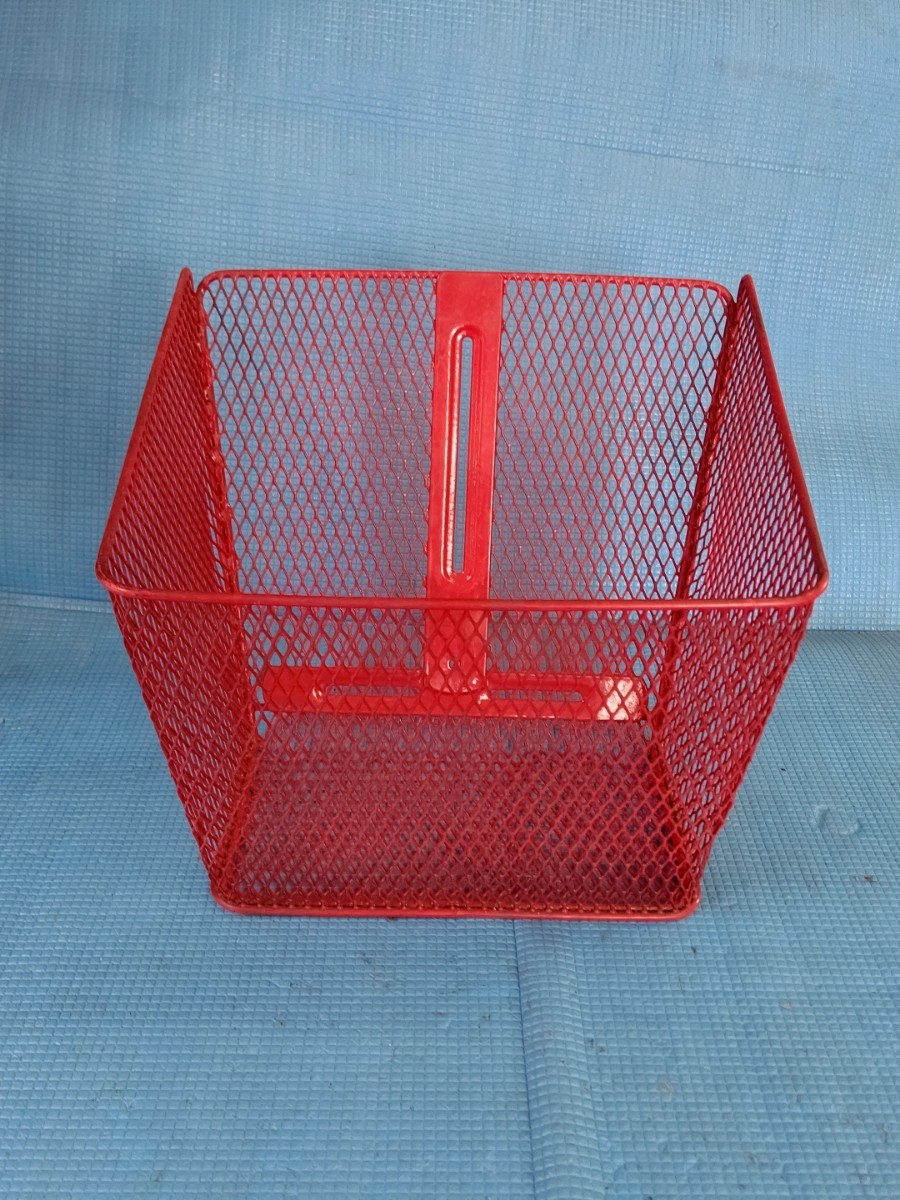 フロントバスケット 新品 赤 前カゴ 当時物 タクト ディオ DJ-1 ジョグ ミント キュート パッソル パッソーラ 薔薇 蘭 ハイ ラブ