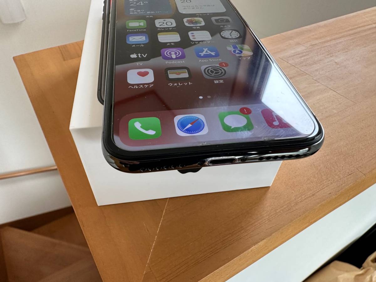 Apple iPhone X スペースグレイ　本体　箱あり スマートフォン・携帯電話 iPhone X スペースグレイ 256GB SIMロック