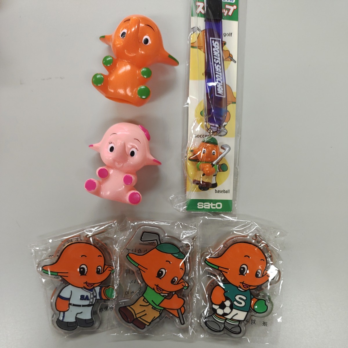 アドベンチャー サトちゃん サトコちゃん ソフビ貯金箱 指人形 