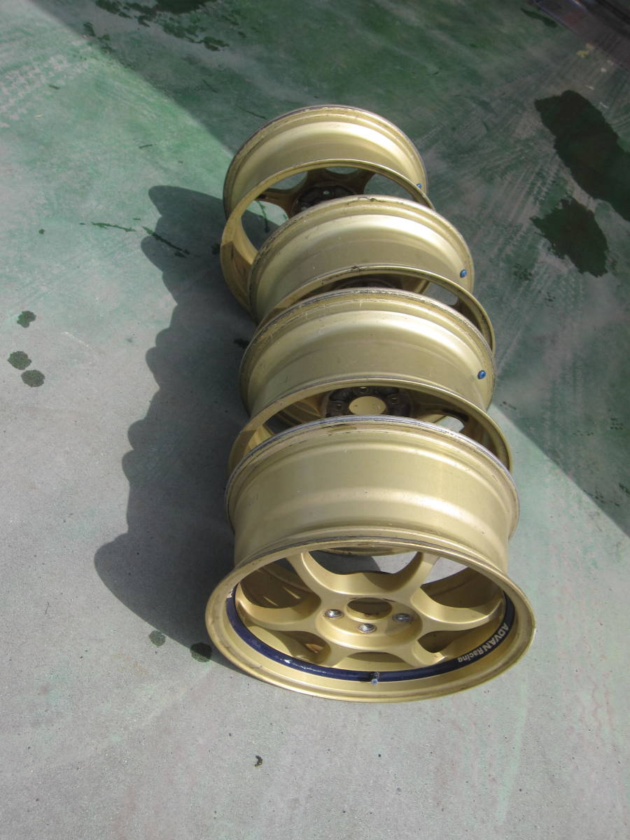☆ ADVAN アドバン レーシング 16×7J スバル インプレッサ 4本 ☆ ADVAN アドバンレーシング Racing アルミホイール 売切りYOKOHAMA S660真っ赤なボディに映えるブラックカラー!アドバンレーシング