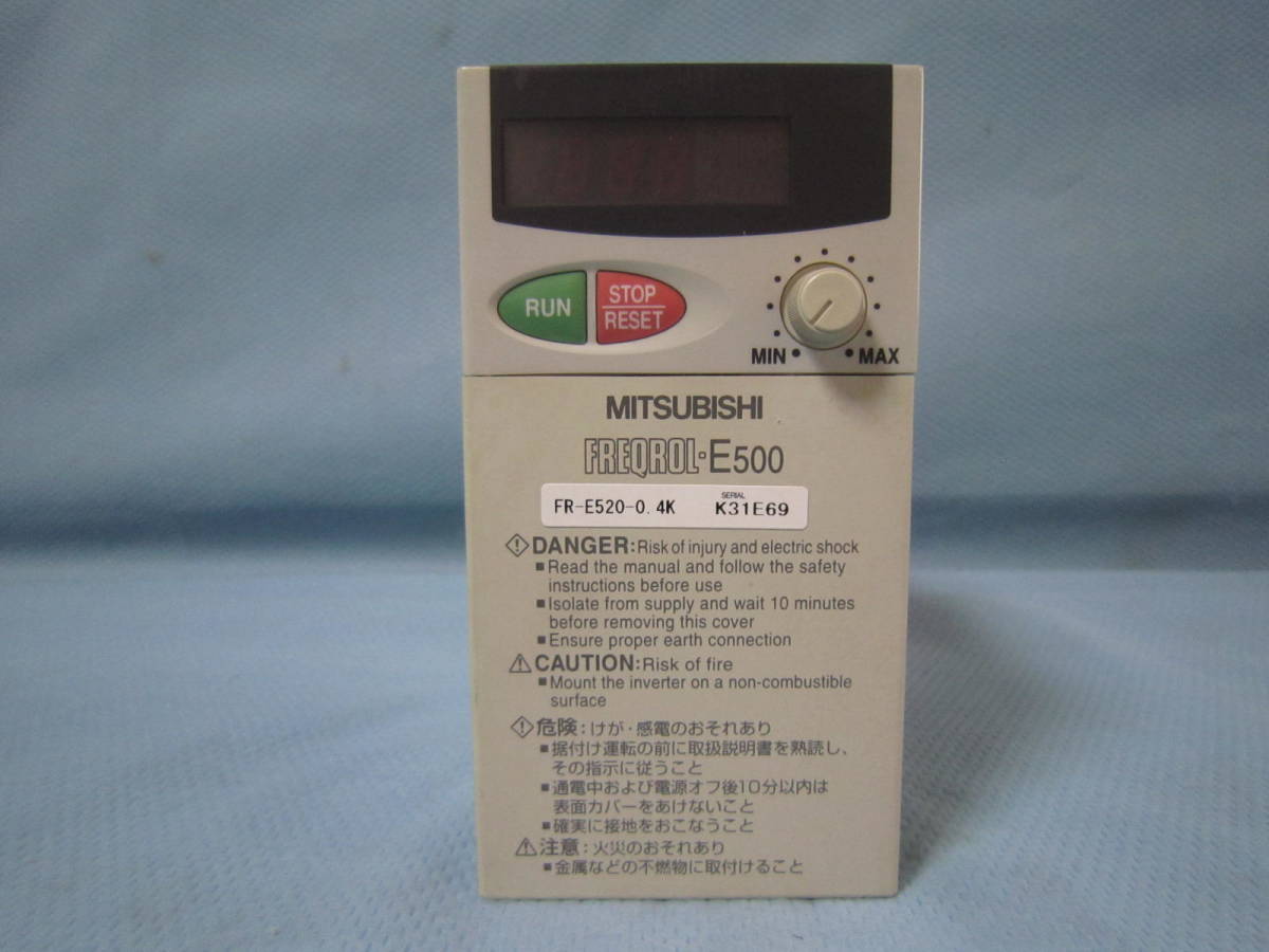 新作入荷，高品質 三菱電機インバータ FREQROL-E500 FR-E520-0.4K AC200-240V