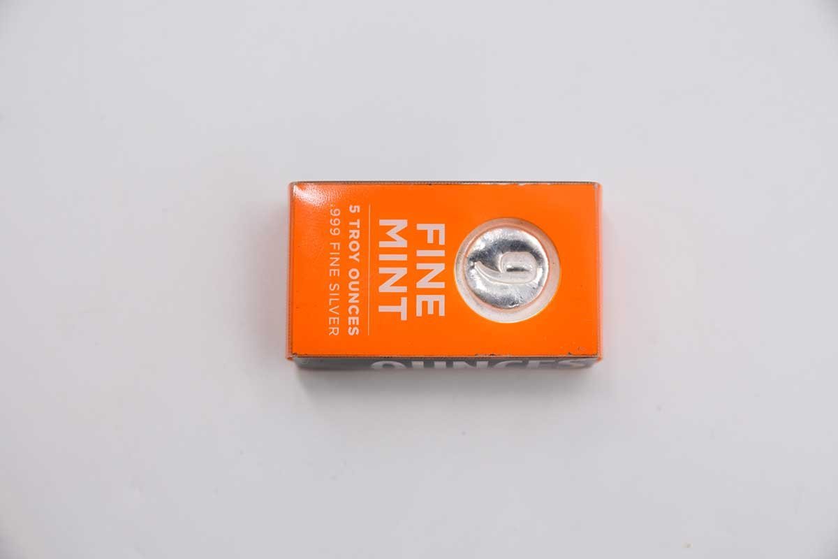 インゴット 銀 5オンス鋳造銀地金 - ○5オンス銀インゴット （9fine mint） Silver