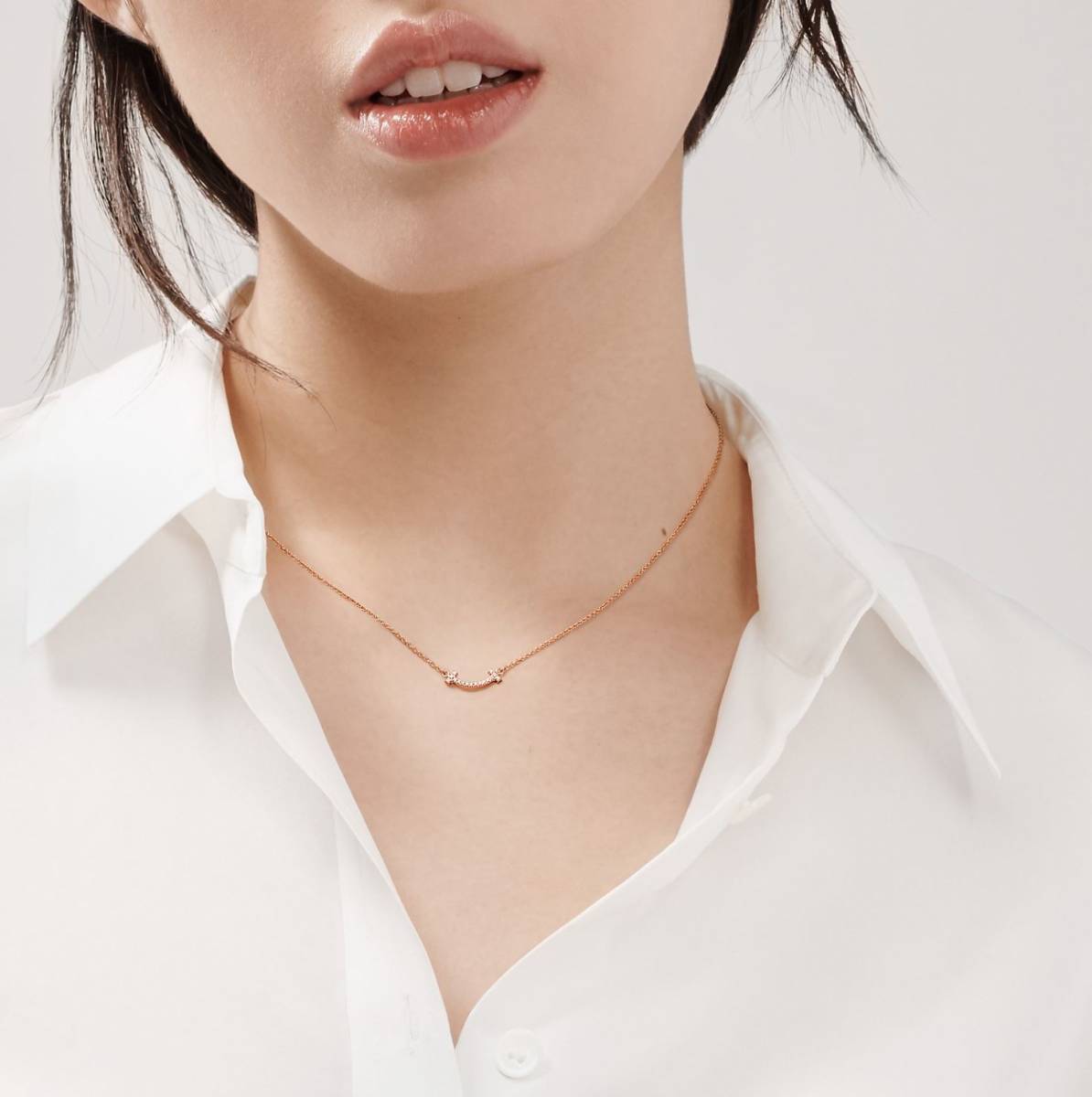 ティファニー スマイル T Tスマイル ペンダント Tiffany ダイヤ 