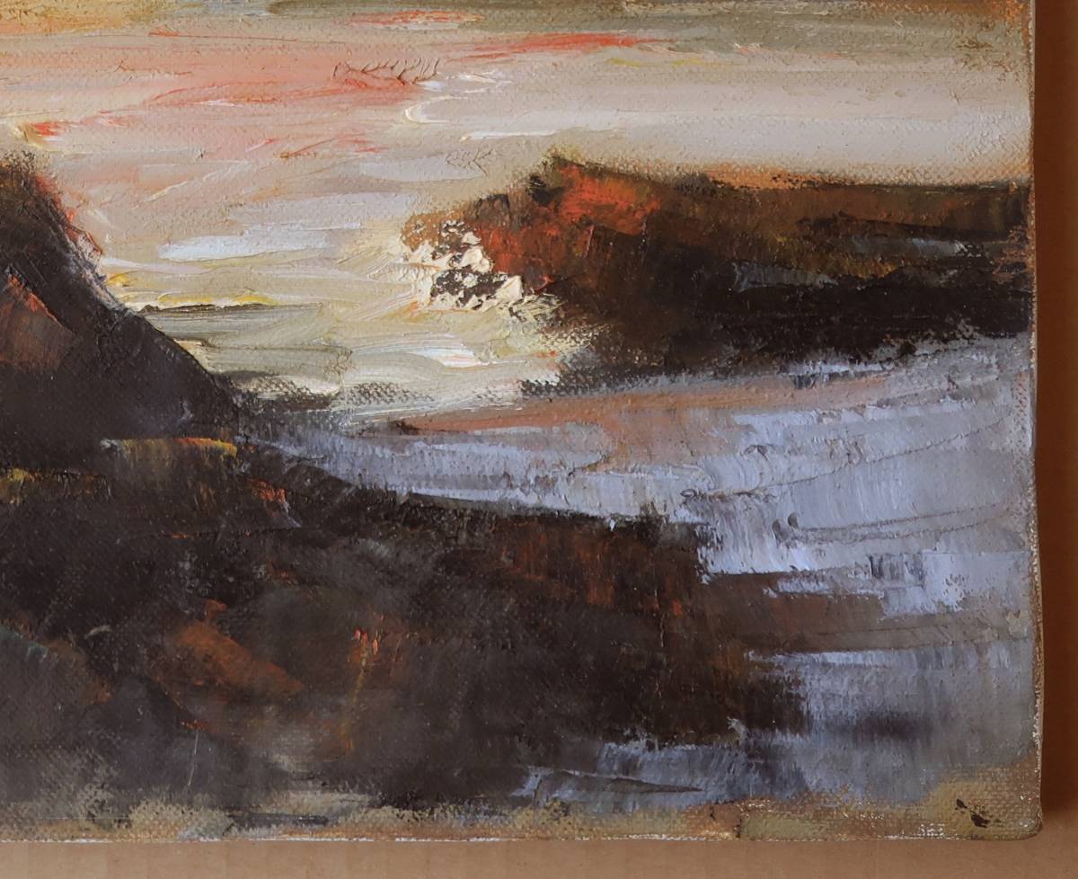 油彩 井田繁 6号 油絵 肉筆 キャンバス 真作保証 元光陽会運営委員