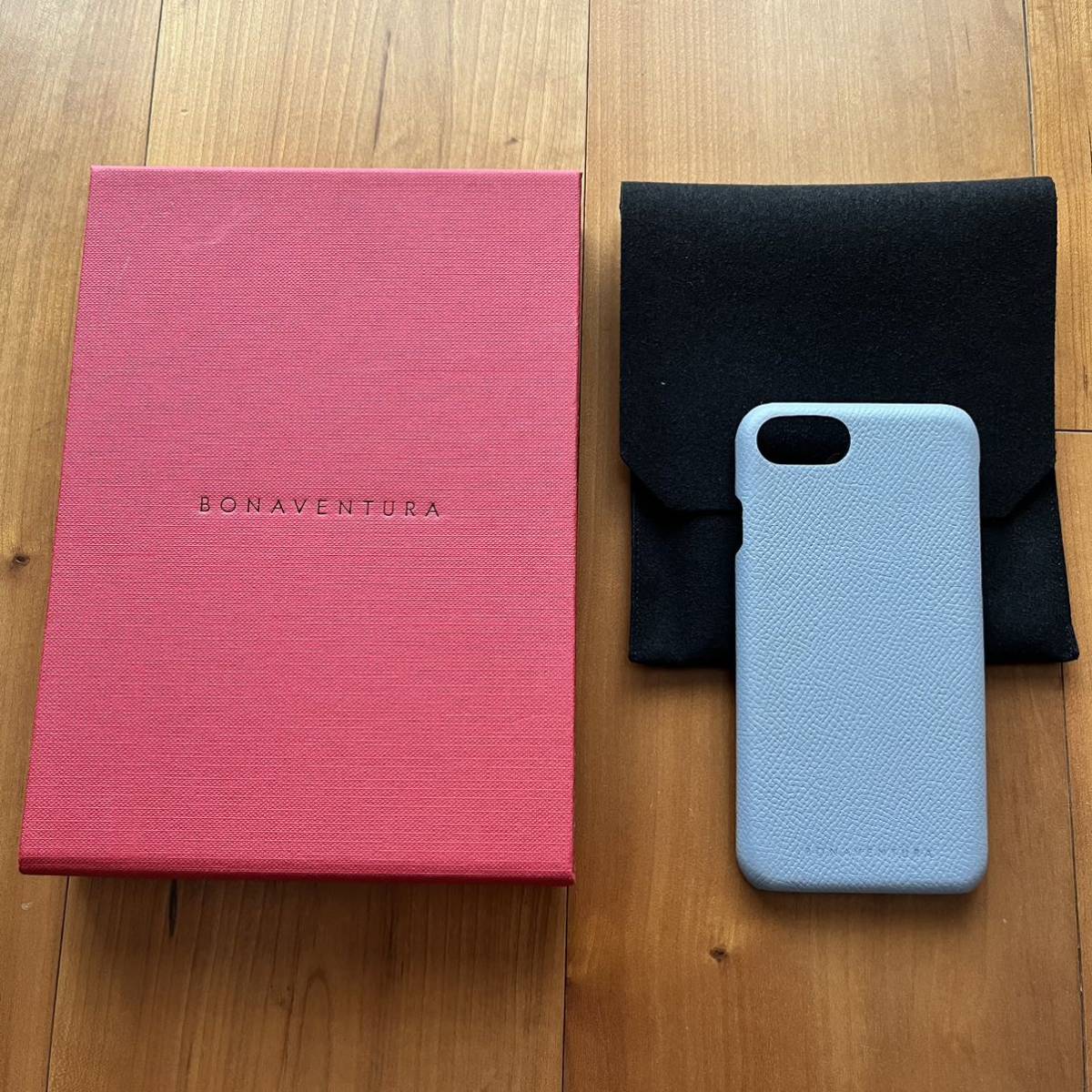 美品】iPhoneSE/8/7/6*バックカバーケース*ボナベンチュラ*ブルーリン