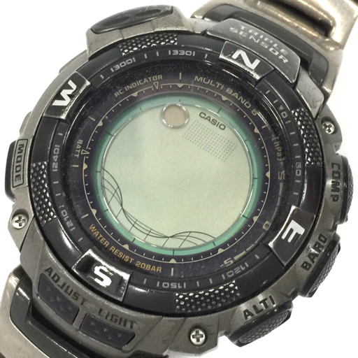 カシオ 腕時計 プロトレック PRO TREK PRW-1500TJ ラウンド デジタル タフソーラー メンズ 純正ベルト QT045-38