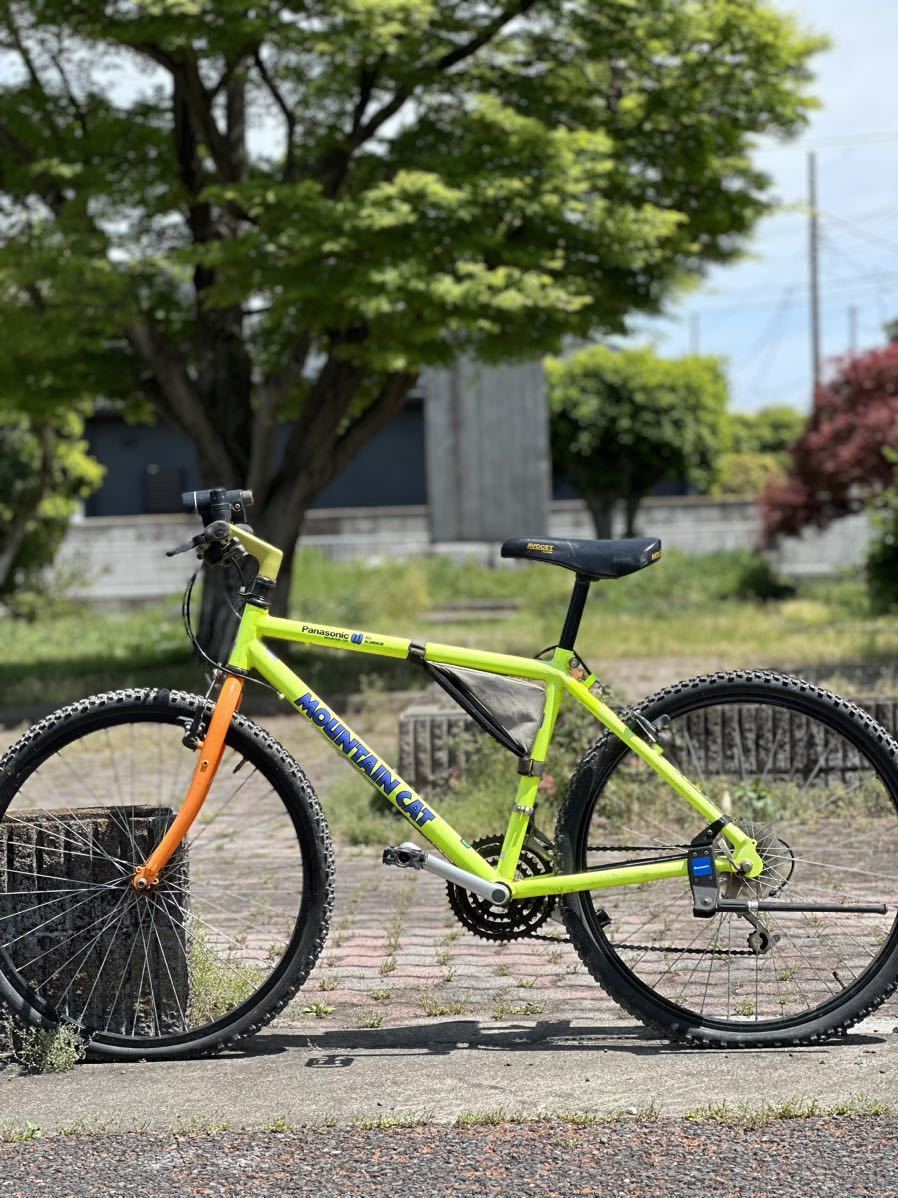 MOUNTAIN CAT panasonic アルミフレームフォーククロモリ OLDMTB TANGE