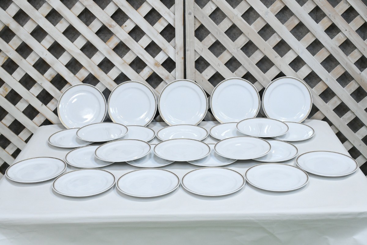 PL3CK76d Noritake ノリタケ プレート皿 25枚セット 金 ゴールド 食器 皿 洋食器 まとめ