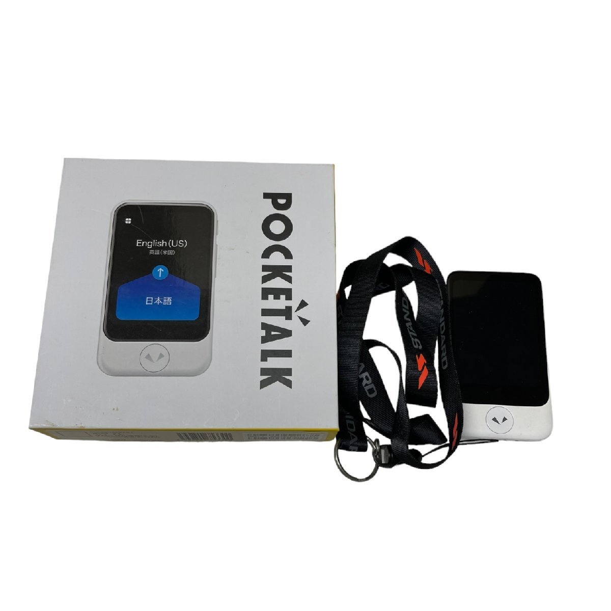 送料無料！！　中古品　POCKETALK （ポケトーク） S Amazon.co.jp: AI翻訳機 POCKETALK(ポケトーク)S グローバル通信2年付