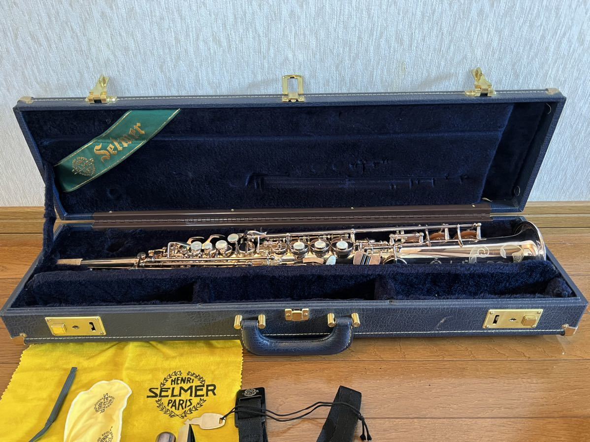 シルバー 彫刻あり】SELMER セルマー ソプラノサックス Super Action 