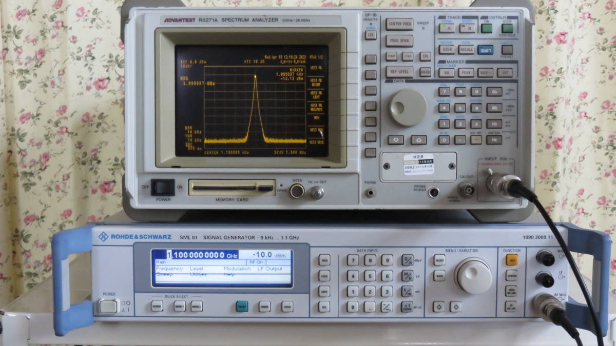 Sml01 ROHDE&SCHWARZ ローデ シュワルツ SML01 SIGNAL GENERATOR 信号発生器 9kHz 1.1GHz(その他 ...